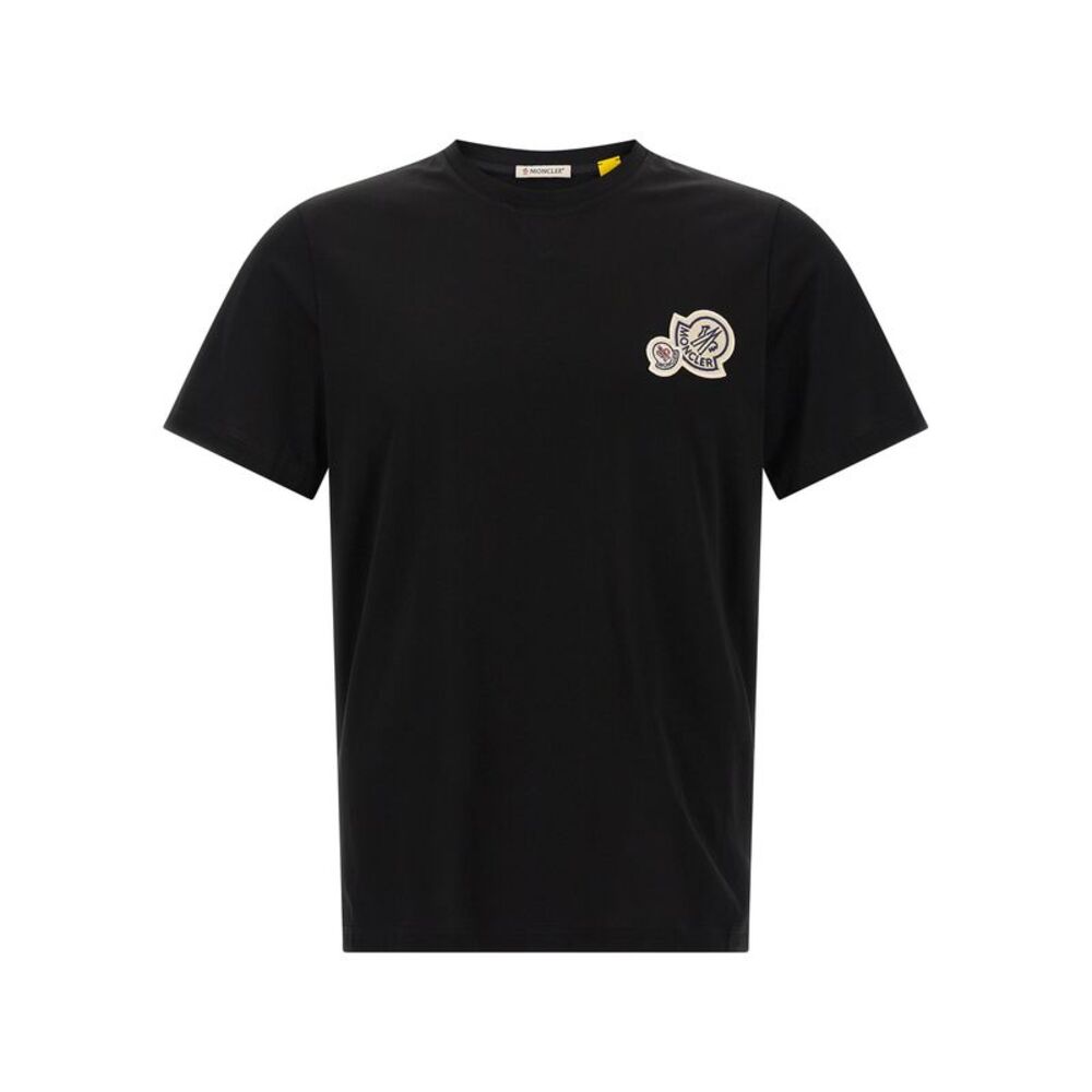 Moncler Black Cotton Men's T-Shirt